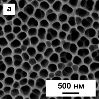 Примеры идеальных и близких к идеалу ячеек пористого слоя в аноднооксидном покрытии на алюминии.